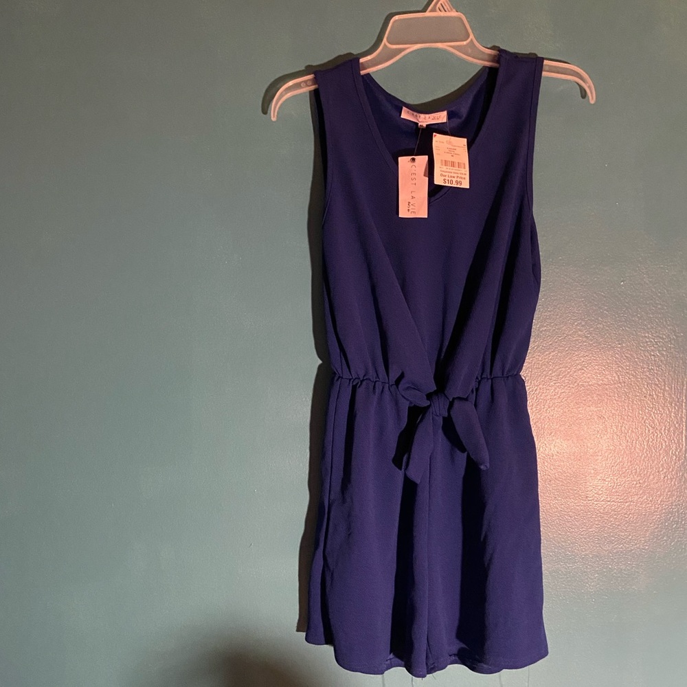 Royal blue romper by C’est La Vie. Never worn.